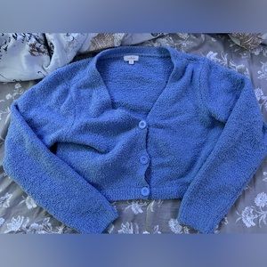 Blue Fuzzy Pajama Top